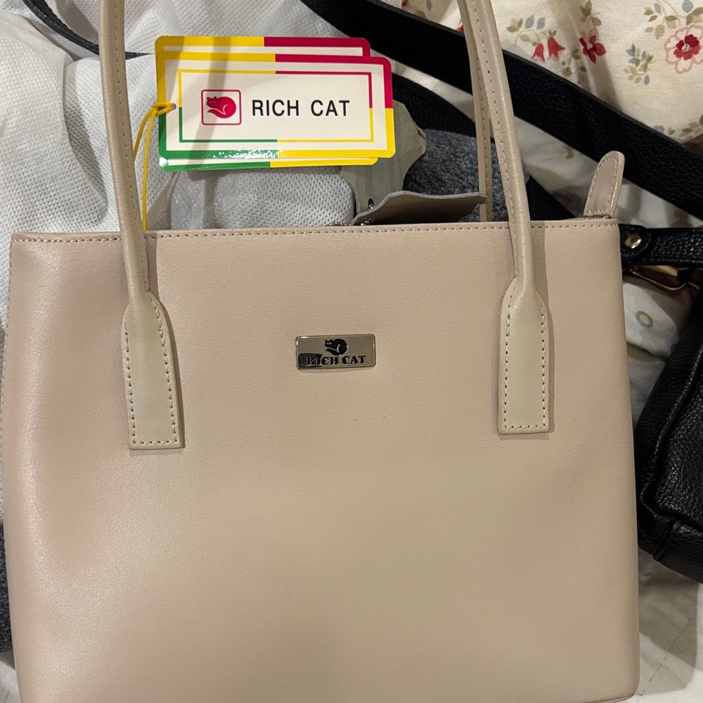 Beige Women's Handbag